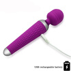 Powerful oral clit Vibrators for Women USB Charge AV Magic Wand Vibrator Massager Adult Sex Toys for Woman Masturbator