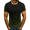 Summer Mens Camouflage Short Sleeve Printed T Shirt