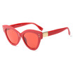 SHAUNA Fashion Nail Decoration Women Cat Eye Sunglasses Retro Men Gradient Lens Glasses UV400