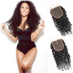 WYF Brazilian Virgin Hair Curly Wave 4 Bundles with Closure 100 Unprocessed Human Hair