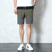 Damaizhnag Brand Men High Quality Color Block Drawstring Casual Cotton Short Pants Slim Fit Home Living Loose Shorts