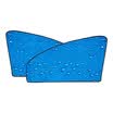 KOOLIFE car sun block sunscreen insulation sun block sunshade baffle side curtain sunshade curtain front window blue bubble pattern tarpaulin two piece