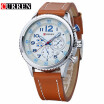 CURREN2017 New Genuine Leather Strap Gold Business Watch Quartz Luxury Sport Watch Men Brand Watch relogio masculino 8179