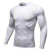 Mens Fashionable Sportswear Fitness Mens T-Shirts Basketball Running Elastic Training Compression Mens Long Sleeve Tops