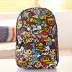 2017 New Korean Version of Backpack Fashion Boutique Female Middle School Students Schoolbag Graffiti Cartoon Backpack