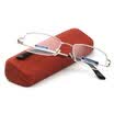 Sunset red reading glasses men&women general high - definition comfortable PC wings plus hard lenses JX6008 400 degrees