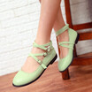 women shoes Mary Jane pointed toe buckle strap flat casual shoes cosplay dancing party 4 colors