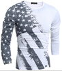 New Mens Fashion Long Sleeve Printed T Shirt