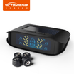VICTON Monitor inalámbrico automotriz Sistema de monitoreo de presión de neumáticos TPMS para automóviles Energía solar y para cigarrillos Alarma de seguridad para automóviles pantalla internacional
