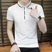 DaMaiZhang Brand Soild Slim Polo Fashion Casual Business Shirt Summer Tshirt High Elastic Quality Top Tee for Men