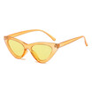 SHAUNA Classic Women Small Cat Eye Sunglasses Fashion Men Candy Colors Glitter Transparent Red Yellow Green Purple Glasses UV400