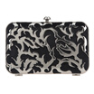 Fawziya Velvet Metal Hollow Design Evening Handbags And Clutches for Women