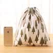 Shouyiyi blue cotton travel storage bag bundle pocket zakka drawstring luggage bag cotton linen art home storage JD-SN-54 large grove