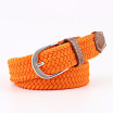 Men And Women Young Student Fashion Casual Weave Canvas Pin Buckle Belt