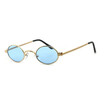 SHAUNA Trending Women Small Oval Sunglasses Candy Colors Fashion Men Clear Red Lens Shades UV400