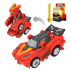 Smart Motivation Jumping Warrior Transforming Toy Car Boy Girl Child Magic Car God Toy Single Pack - Fire Knight 9801 Sports Car - Main Color