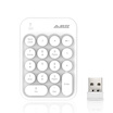 AJAZZ Apple Computer 24G Wireless Round Key Cap Wireless Mini Digital Keyboard