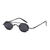 SHAUNA Punk Styles Women Small Oval Sunglasses Fashion Men Removable Clip Dual Use Blue MirrorClear Lens Glasses UV400