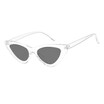 SHAUNA Popular Women Cat Eye Sunglasses Fashion Ladies Red Frame TintedClear Lens Shades UV400