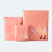Shouhou shoes bunch pocket cartoon waterproof zipper storage bag bundle pocket home travel sorting&finishing bag 3 packs large medium&small JD-SN-31 stupid duck