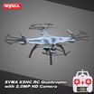 SYMA X5C 2MP HD FPV Camera 24GHz 4CH 6Axis RC Helicopter Quadcopter Gyro 4GB TF Card