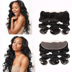 Dream Like Brazilian Virgin Human Hair Body Wave 3 Bundles With Lace Frontal