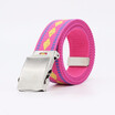Male&female youth Casual Rock&roll Metallic stripe Canvas belt