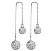 Crystal Ball Long Pendant Earrings For Women Vintage Fashion Jewelry Dangle Drop Earrings Valentines Day Gift WHE062