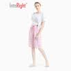 INTERIGHT home pants female ladies printing breathable light pants blue bottom bird flower L