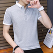 Damaizhang Brand Designer Men Polos Summer Slim Fit Cotton Mens Polo Shirt Solid Color White T-shirt Mens Clothing