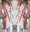 New fashion Womens PLUS SIZE Pure color coat for women