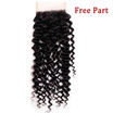 NamiHair Wholesale Price Kinky Curly 4x4 Lace Closure Brazilian Virgin Human Hair Free Part Middle Part Three Part Remy Human