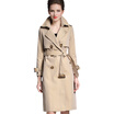 BURDULLY Luxury England Long Double Breasted Trench Coat Woman 2018 Autumn Winter Fashion Trench Coat High Quality abrigo mujer