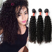 9A Indian Curly Virgin Hair 100 Unprocessed Human Hair Weave 4 Bundles Natural Black Color Jerry Kinky Curly Remy Hair Extensions