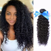 WYF 8A Virgin Hair Curly Hair 3 Bundles Indian Unprocessed Human Hair Curly Hair 100gpcs