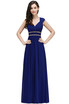 New V-neck A-line Long Evening Party Dress Pageant Prom Bridesmaid Gown Mother Of The Bride Gown