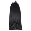 BHF Hair 8A Grade Peruvian Hair Clip In Hair Extensions Silky Straight Human Hair Weave 18" 6PieceLot 70G 1B 2