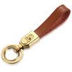 Authentic zobo car key chain push plate opening portable child double key ring leather key rope car accessories birthday gift ZB-936 black