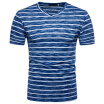 JCCHENFS 2018 Summer Brand Mens Short T-Shirt Fashion Striped V-Neck Hip Hop Funny T Shirts Casual Men Short Fitness Tops