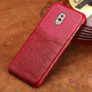 Genuine Leather Phone Case For Samsung C8 Case Crocodile Texture&Oil wax leather Back Cover For S7 S8 Plus Case