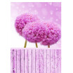 Purple Ball Flowers Photo Backdrop 57FT Vinyl Fabric Cloth Digital Printing Photo Background s-989