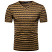 JCCHENFS 2018 Summer Brand Mens Short T-Shirt Fashion Striped V-Neck Hip Hop Funny T Shirts Casual Men Short Fitness Tops