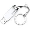 Banq F30 256GB USB30 high speed U disk all metal car U disk big steel ring hanging chain version bright silver