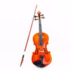 44 Violin Fiddle Basswood Steel String Arbor Bow Stringed Instrument for Beginners Music Lovers
