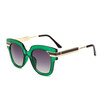 SHAUNA Mixed Colors Metal Legs Women Sunglasses Retro Men Gradient Sun Glasses UV400