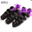 8A Mongolian Virgin Hair Loose Wave Natural Black Unprocessed Human Hair Weave 4 Bundles Mongolian Curly Wavy Remy Hair Extensions