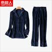 Antarctic Nanjiren pajamas female spring two-piece sexy Korean female pajamas fresh students velvet female long-sleeved autumn&winter pajamas brown red M