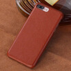 Genuine Leather Phone Case For iPhone 7 8 Plus Case Small Litchi Texture Back Cover For X 6 6S Plus Case