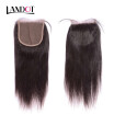 9A Size 5x5 Lace Closure Brazilian Virgin Hair Closure Straight Body Wave Human Hair Swiss Closures FreeMiddle Part Natural Color