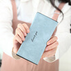 New Womens Simple Long Section Thin Wallet Multi-card Bit Purse